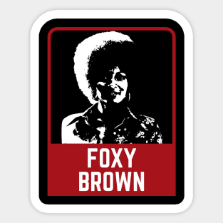 Foxy brown ~~~ 90s retro Sticker